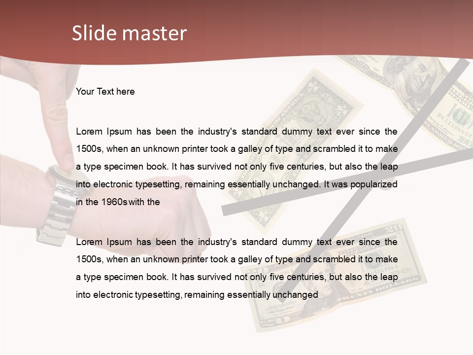 Arm Salary Office PowerPoint Template