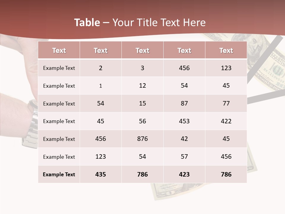 Arm Salary Office PowerPoint Template