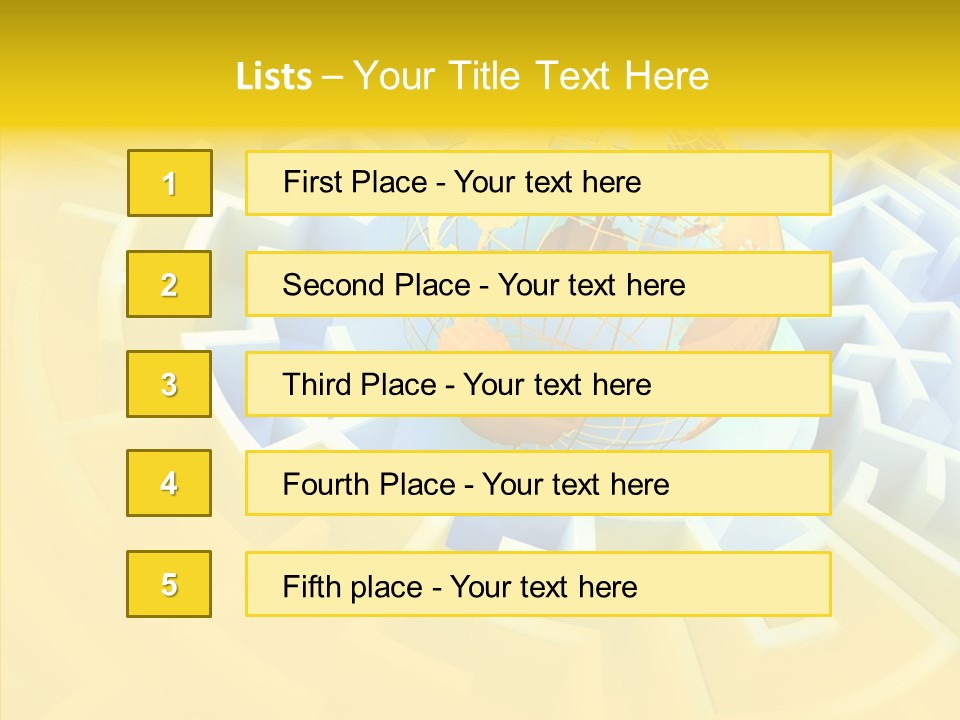 Way Lost Concept PowerPoint Template