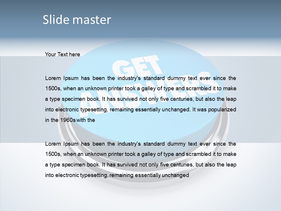 Background Inquiry Message PowerPoint Template