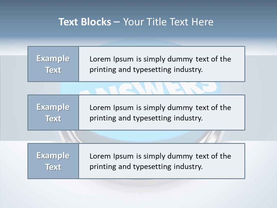 Background Inquiry Message PowerPoint Template