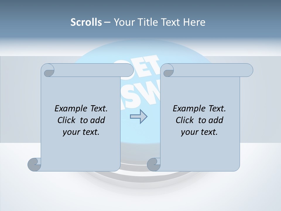 Background Inquiry Message PowerPoint Template