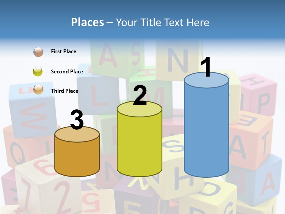 Game Alphabet Wooden PowerPoint Template