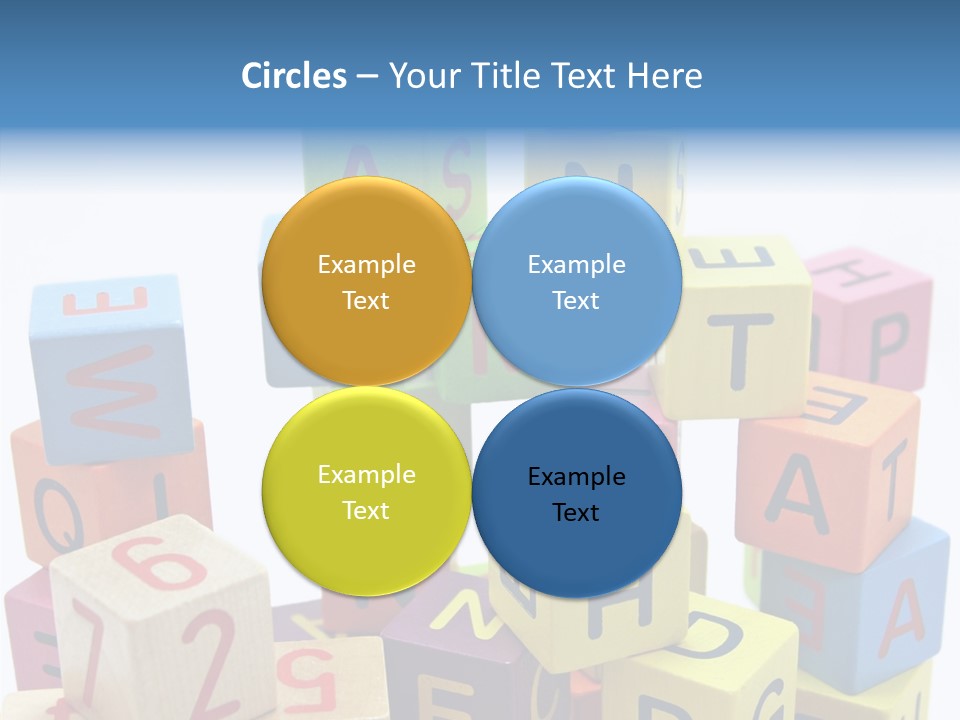 Game Alphabet Wooden PowerPoint Template