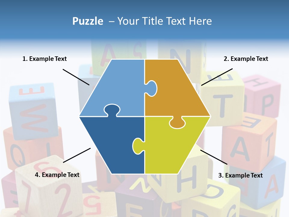 Game Alphabet Wooden PowerPoint Template