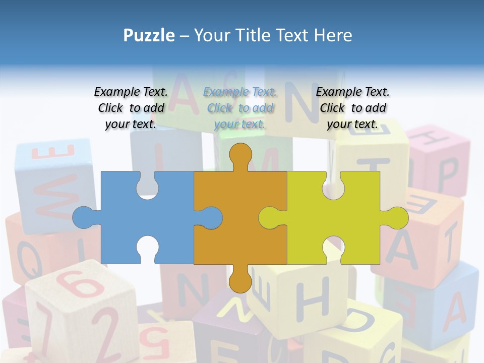 Game Alphabet Wooden PowerPoint Template