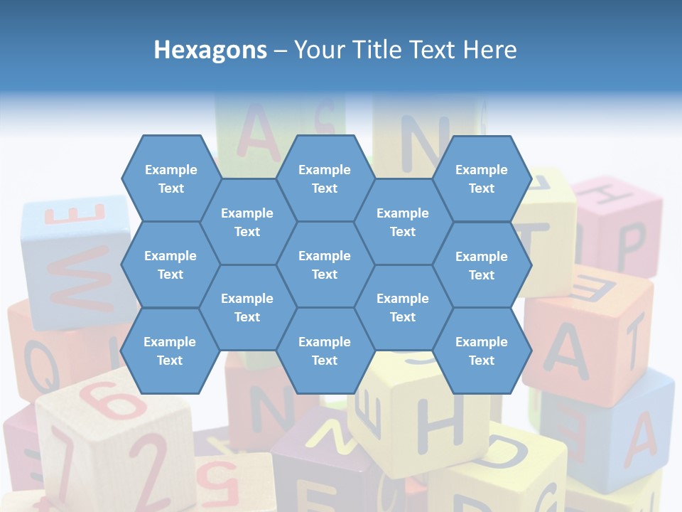 Game Alphabet Wooden PowerPoint Template