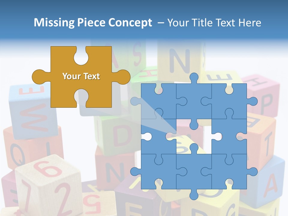 Game Alphabet Wooden PowerPoint Template