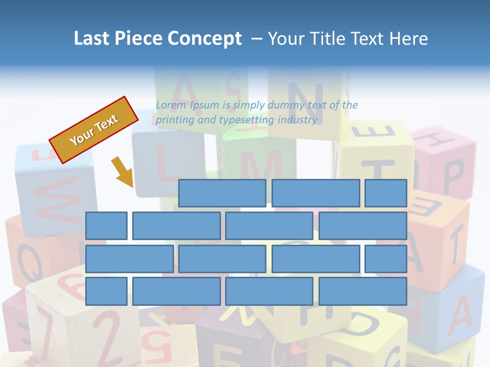 Game Alphabet Wooden PowerPoint Template