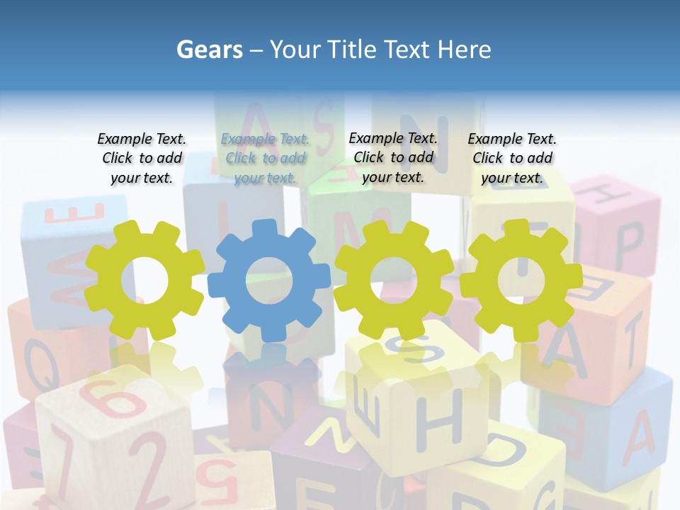 Game Alphabet Wooden PowerPoint Template