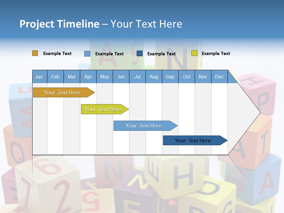 Game Alphabet Wooden PowerPoint Template