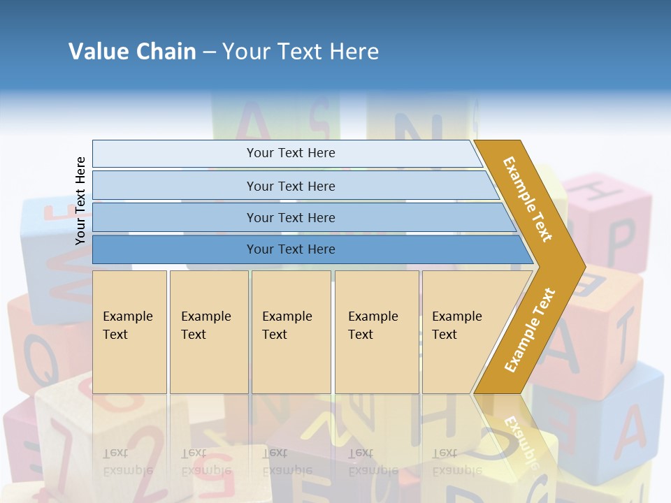 Game Alphabet Wooden PowerPoint Template