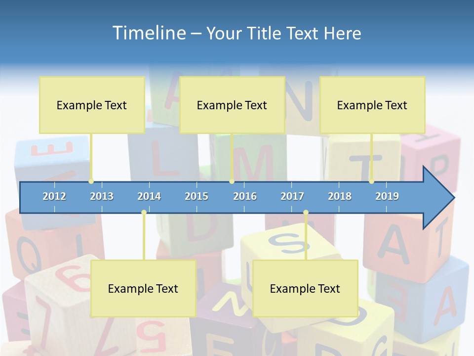 Game Alphabet Wooden PowerPoint Template