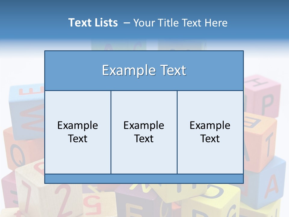 Game Alphabet Wooden PowerPoint Template