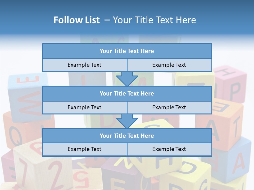 Game Alphabet Wooden PowerPoint Template