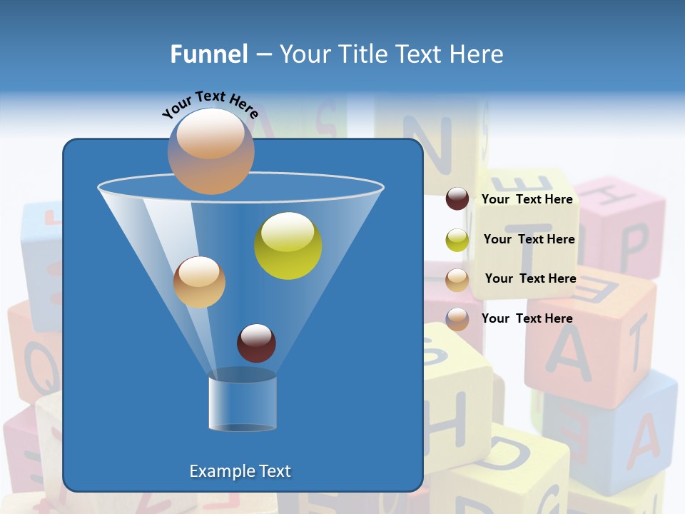 Game Alphabet Wooden PowerPoint Template