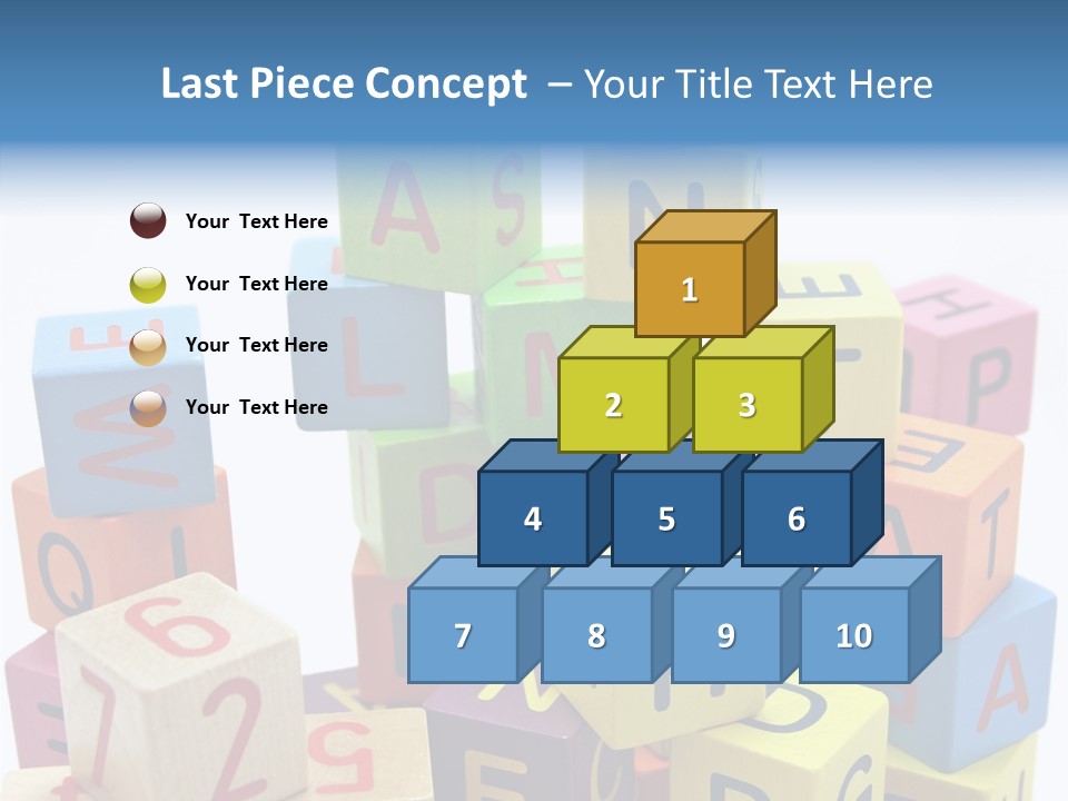 Game Alphabet Wooden PowerPoint Template