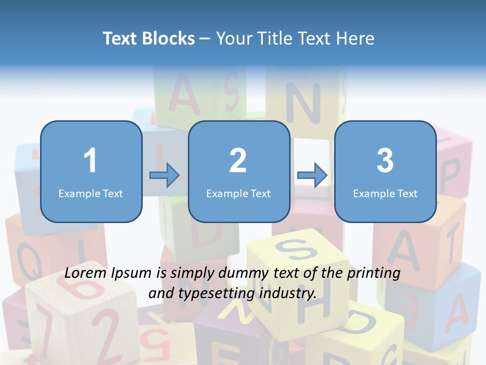 Game Alphabet Wooden PowerPoint Template