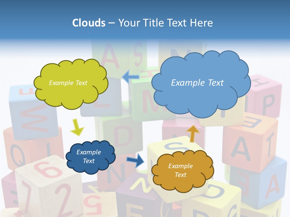 Game Alphabet Wooden PowerPoint Template