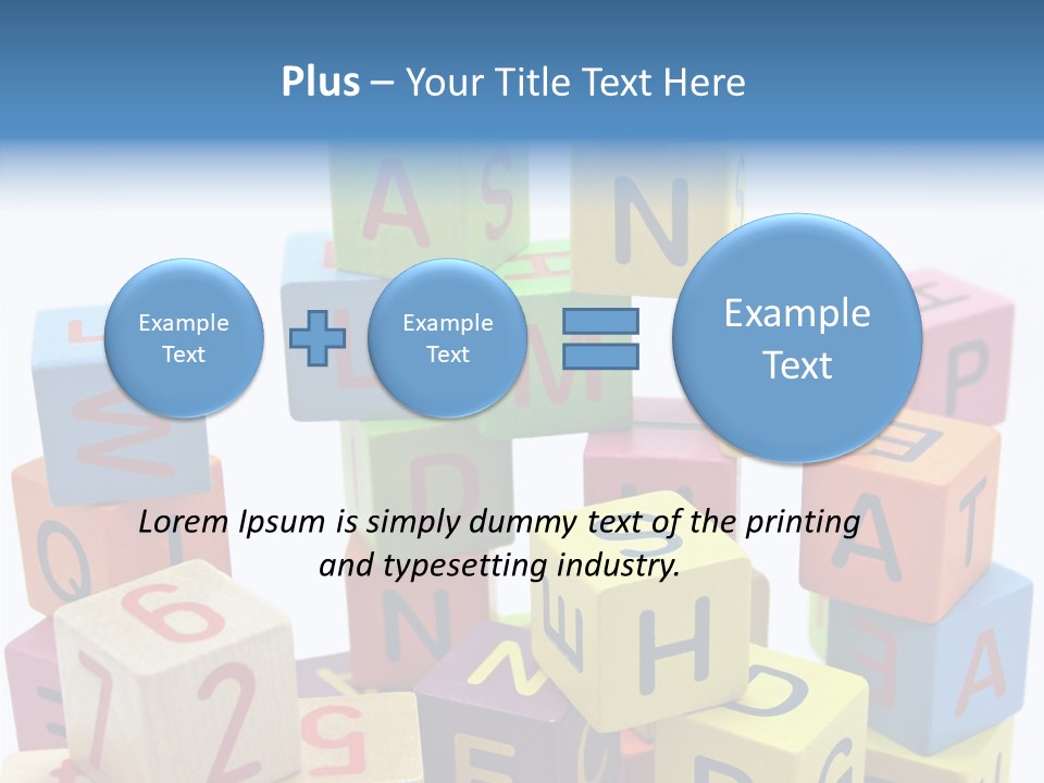 Game Alphabet Wooden PowerPoint Template