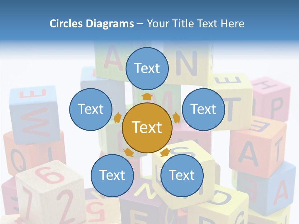 Game Alphabet Wooden PowerPoint Template