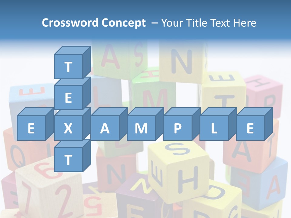 Game Alphabet Wooden PowerPoint Template