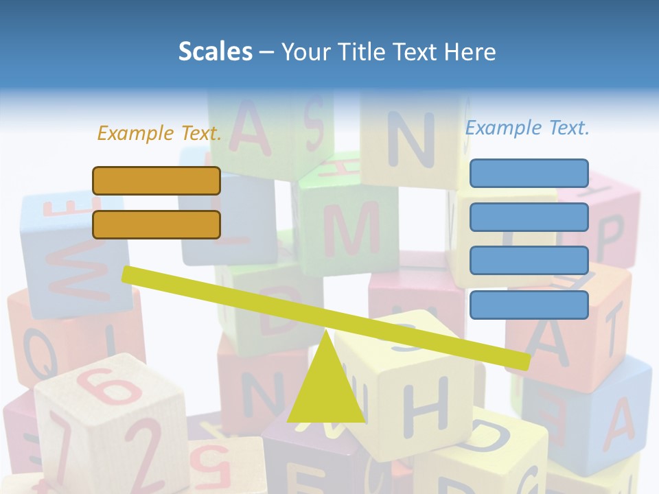 Game Alphabet Wooden PowerPoint Template
