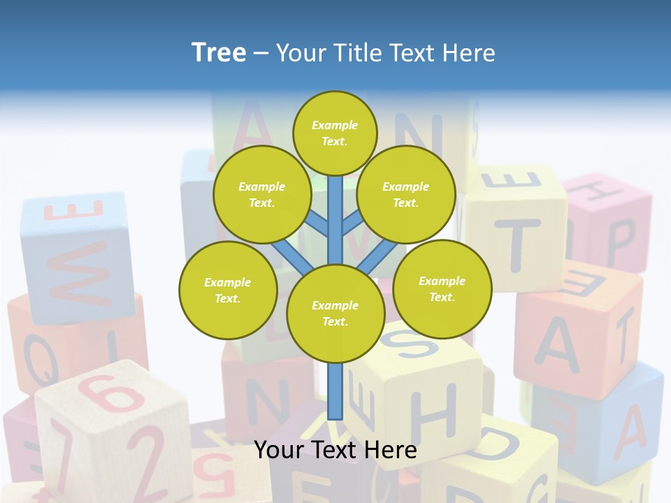 Game Alphabet Wooden PowerPoint Template