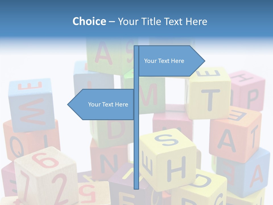 Game Alphabet Wooden PowerPoint Template