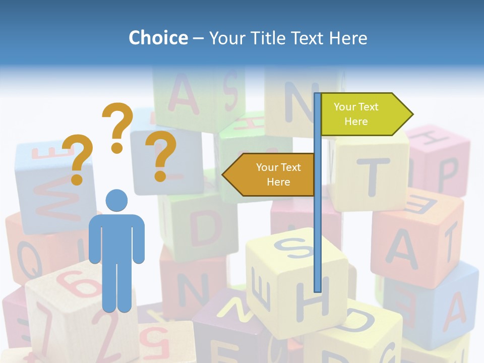 Game Alphabet Wooden PowerPoint Template