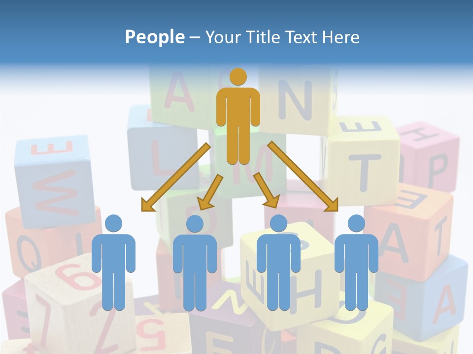 Game Alphabet Wooden PowerPoint Template