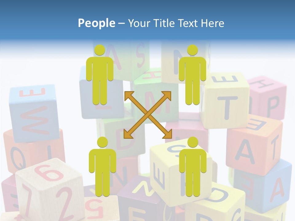 Game Alphabet Wooden PowerPoint Template