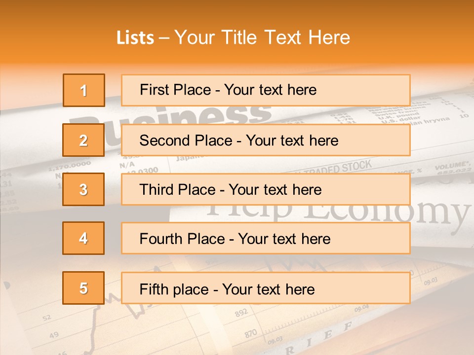 Text Print Everyday PowerPoint Template