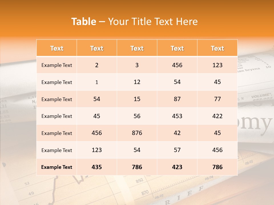 Text Print Everyday PowerPoint Template