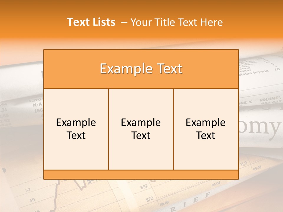 Text Print Everyday PowerPoint Template
