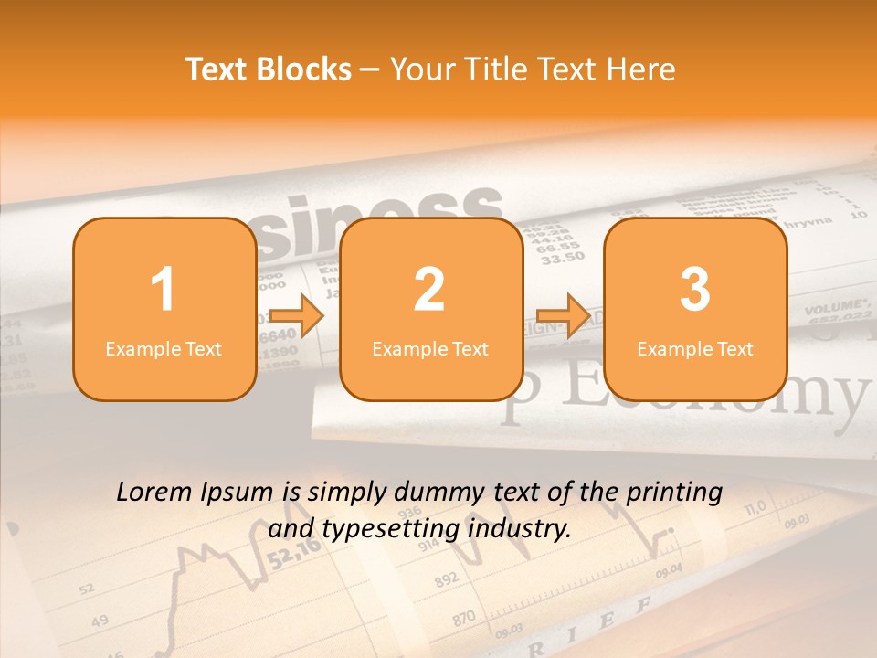 Text Print Everyday PowerPoint Template
