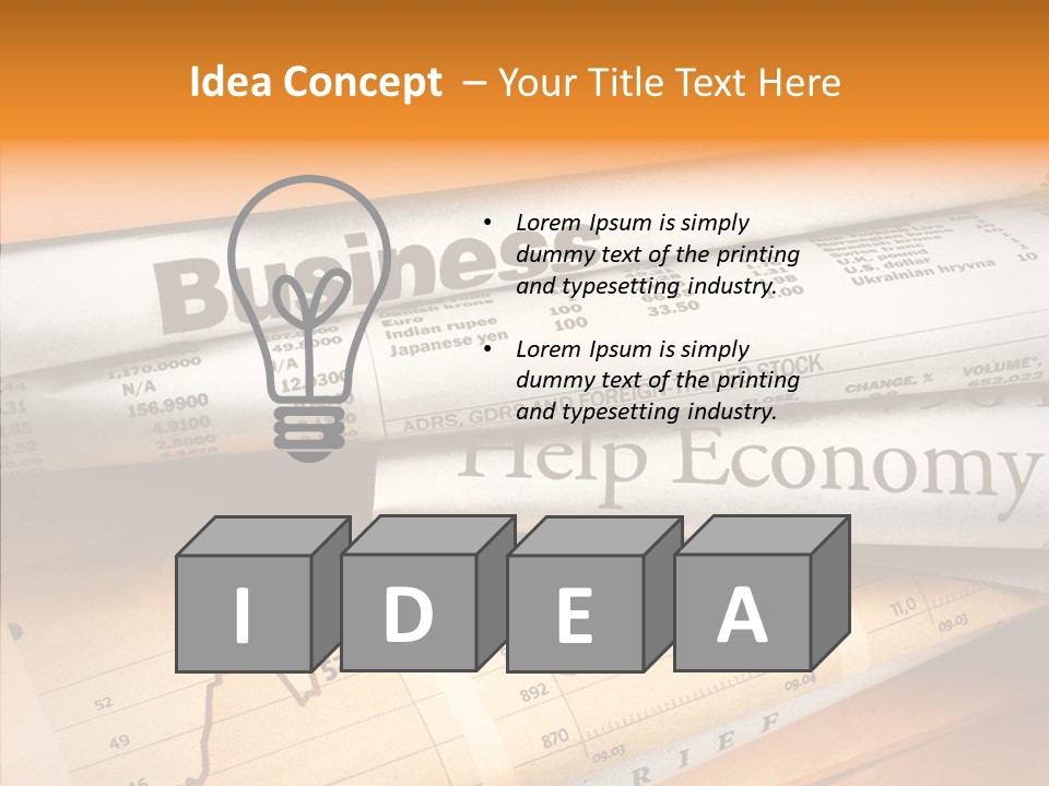 Text Print Everyday PowerPoint Template