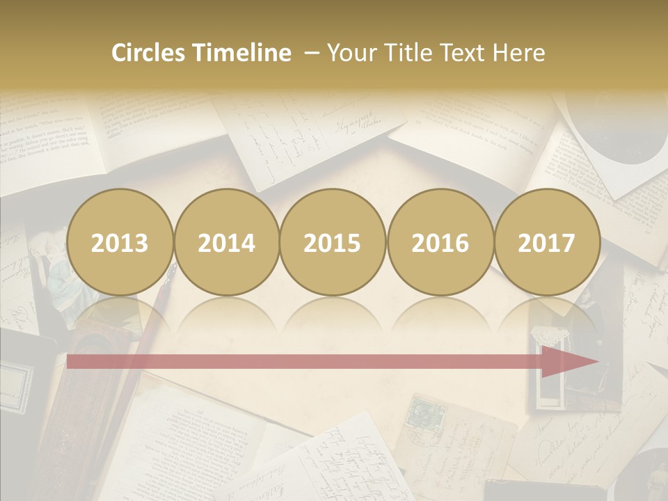 Correspondence Words Memories PowerPoint Template