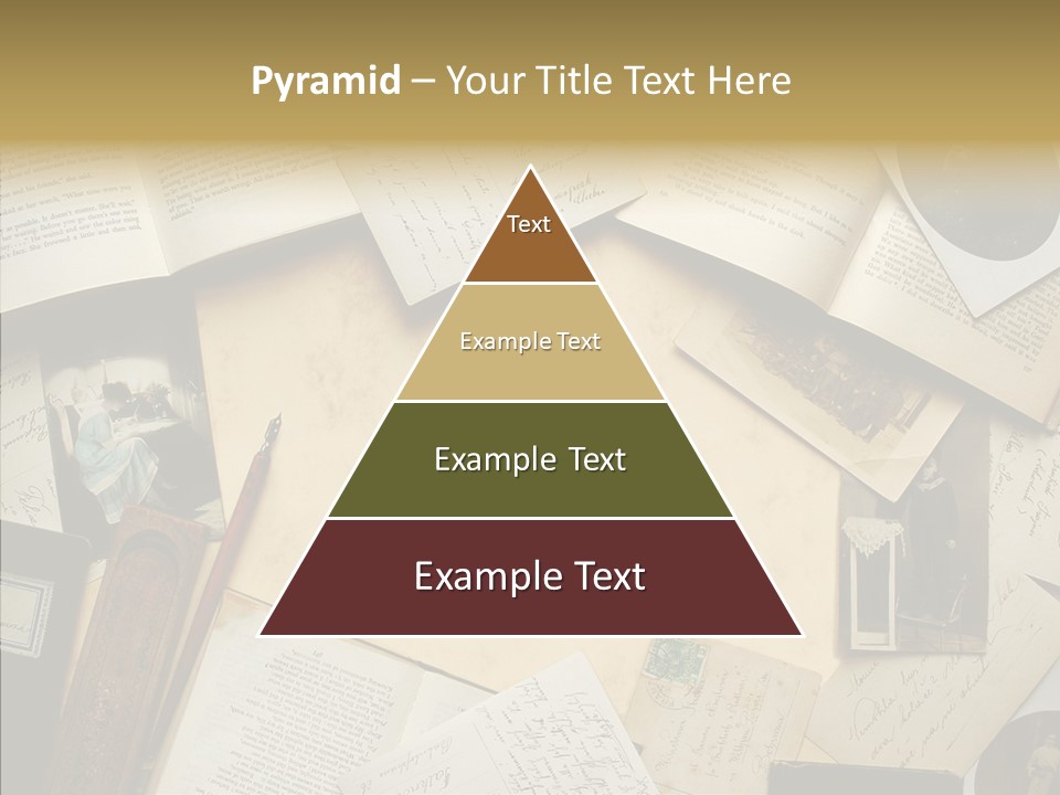 Correspondence Words Memories PowerPoint Template