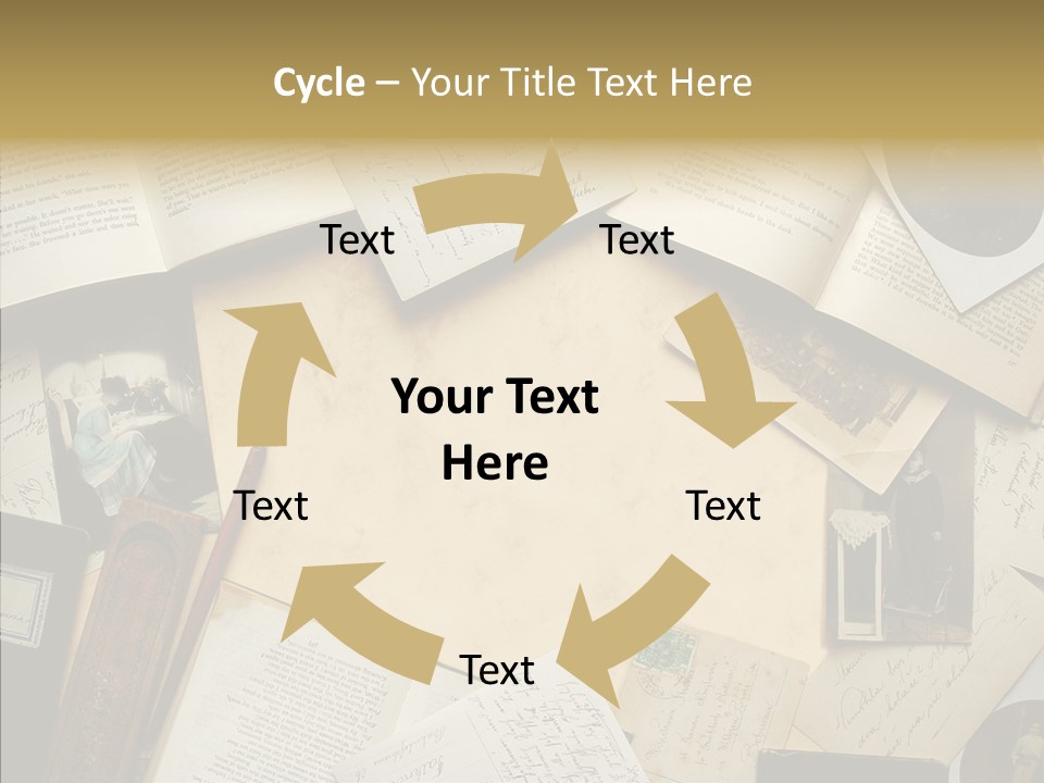 Correspondence Words Memories PowerPoint Template