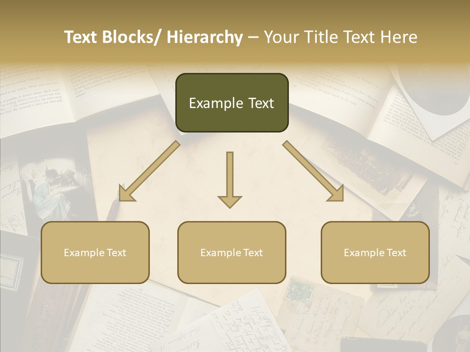 Correspondence Words Memories PowerPoint Template