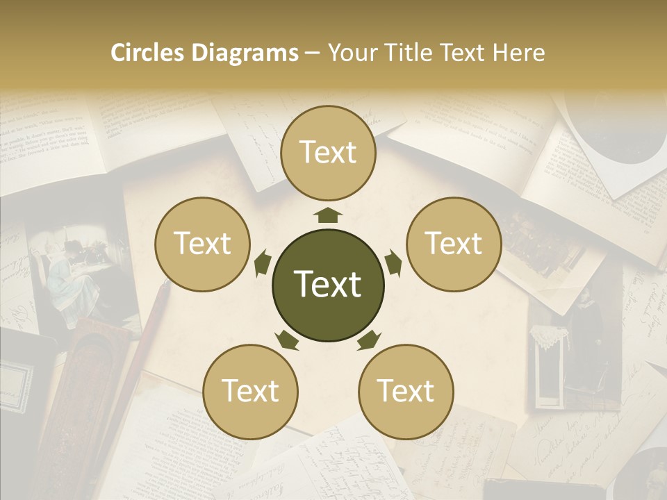 Correspondence Words Memories PowerPoint Template