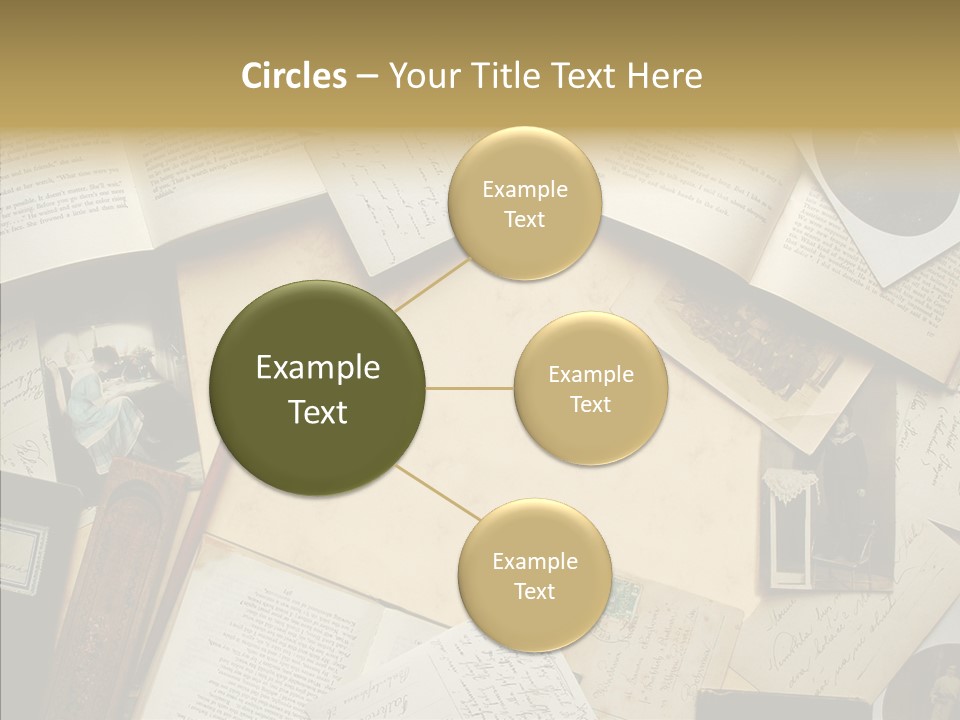 Correspondence Words Memories PowerPoint Template