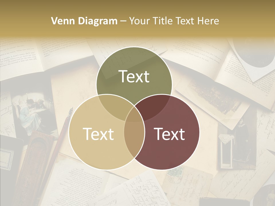 Correspondence Words Memories PowerPoint Template