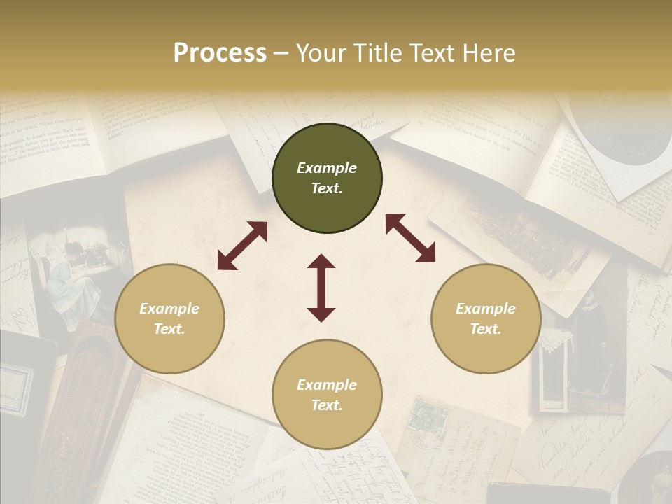 Correspondence Words Memories PowerPoint Template