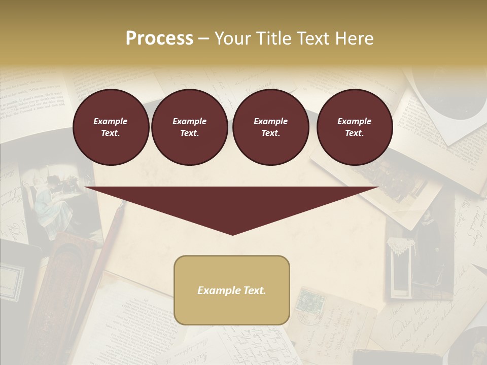 Correspondence Words Memories PowerPoint Template