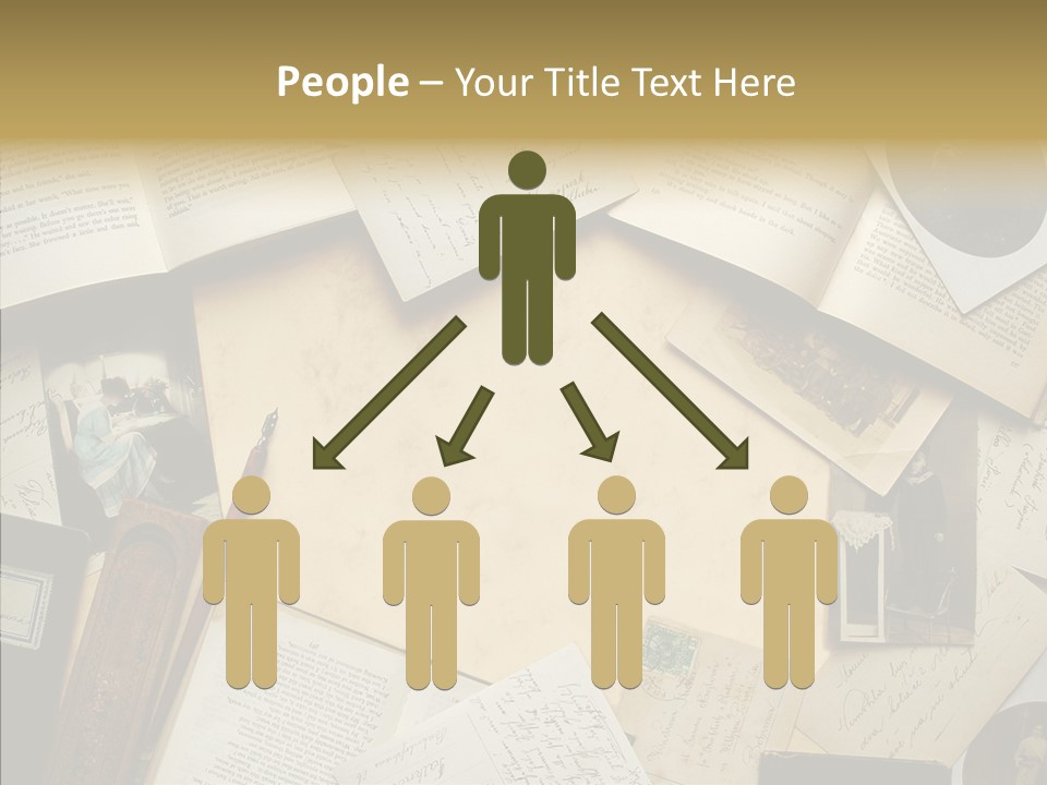 Correspondence Words Memories PowerPoint Template