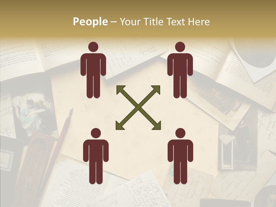 Correspondence Words Memories PowerPoint Template