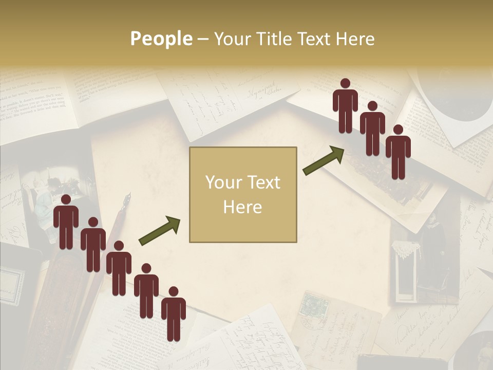 Correspondence Words Memories PowerPoint Template