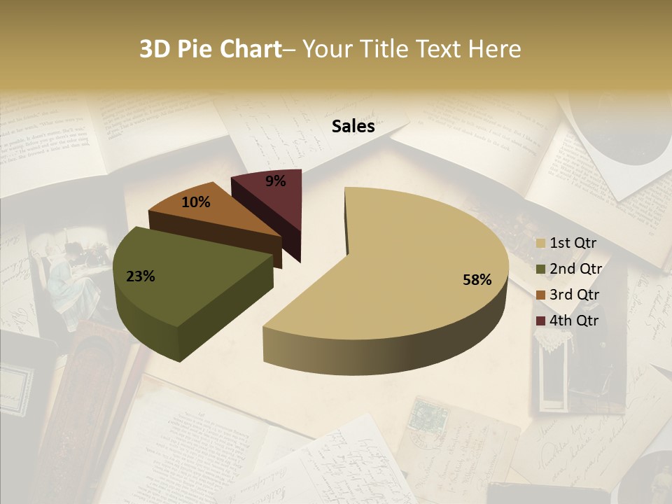 Correspondence Words Memories PowerPoint Template